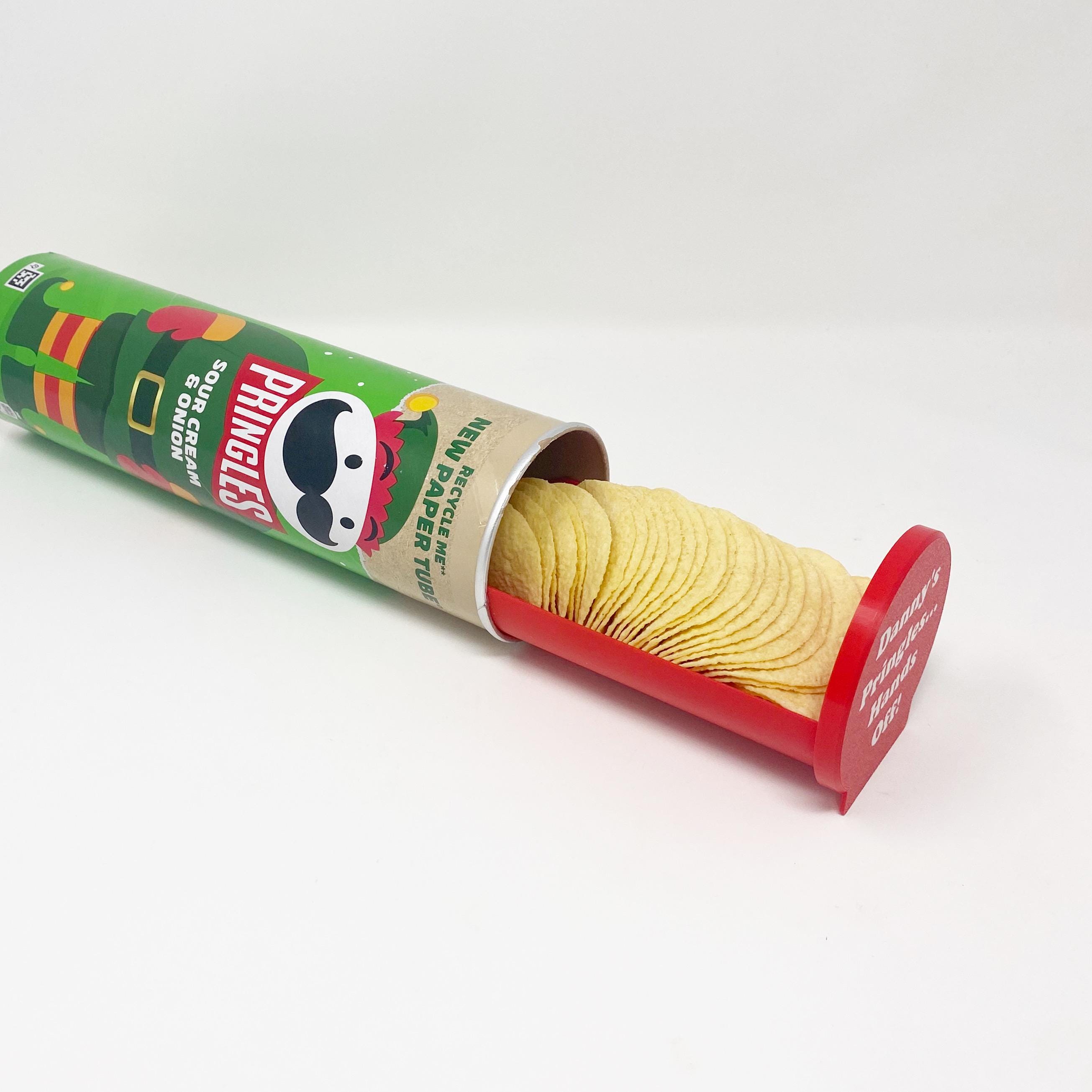 thumbnail interactive-video image 1 of PIAOLGYI Pringles Chip Holder - Yellow Crisp Dispenser For 5.5 Oz Pringles Cans 1 of 11
