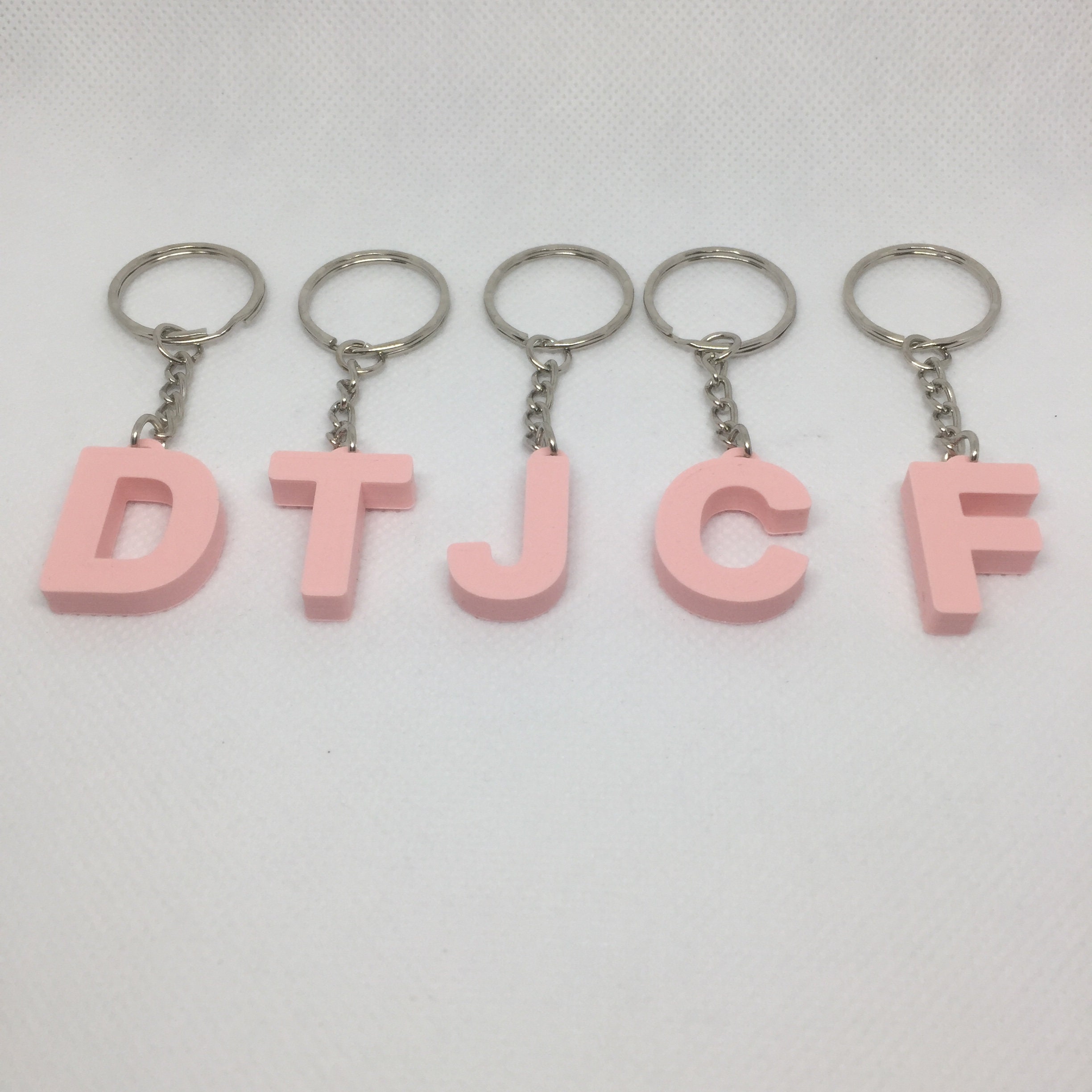 Initial Letter Keyrings – Personalised Gifts