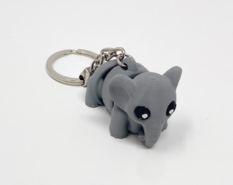 Sleutelhanger olifant fidget speelgoed | Zintuiglijk plastic dier