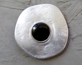 Magnetic brooch, 45 mm - silver