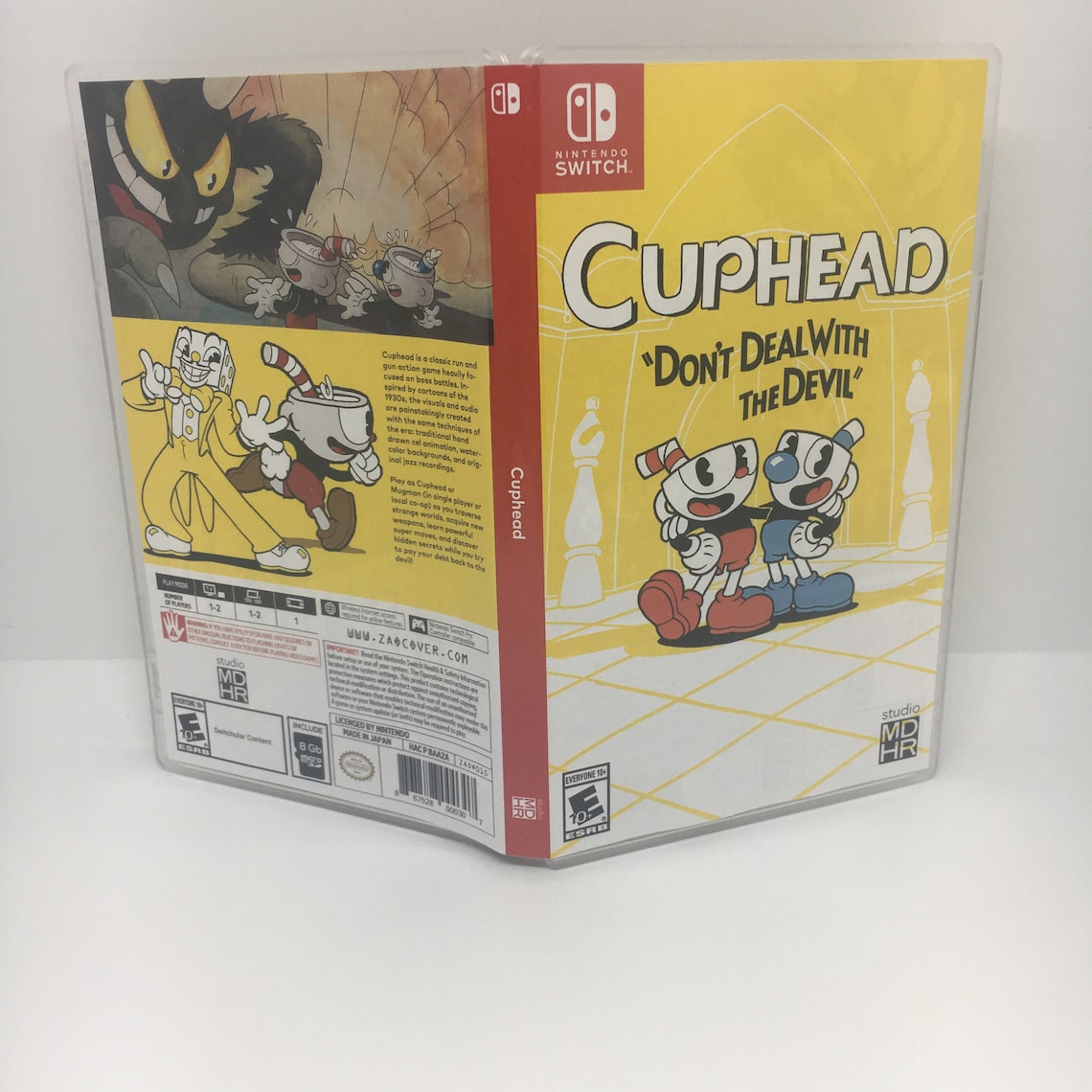 CupheadNintendo Switch game Case with 8GB microSD card GAME Etsy