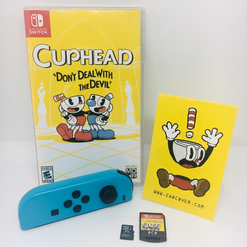 CupheadNintendo Switch game Case with 8GB microSD card GAME Etsy