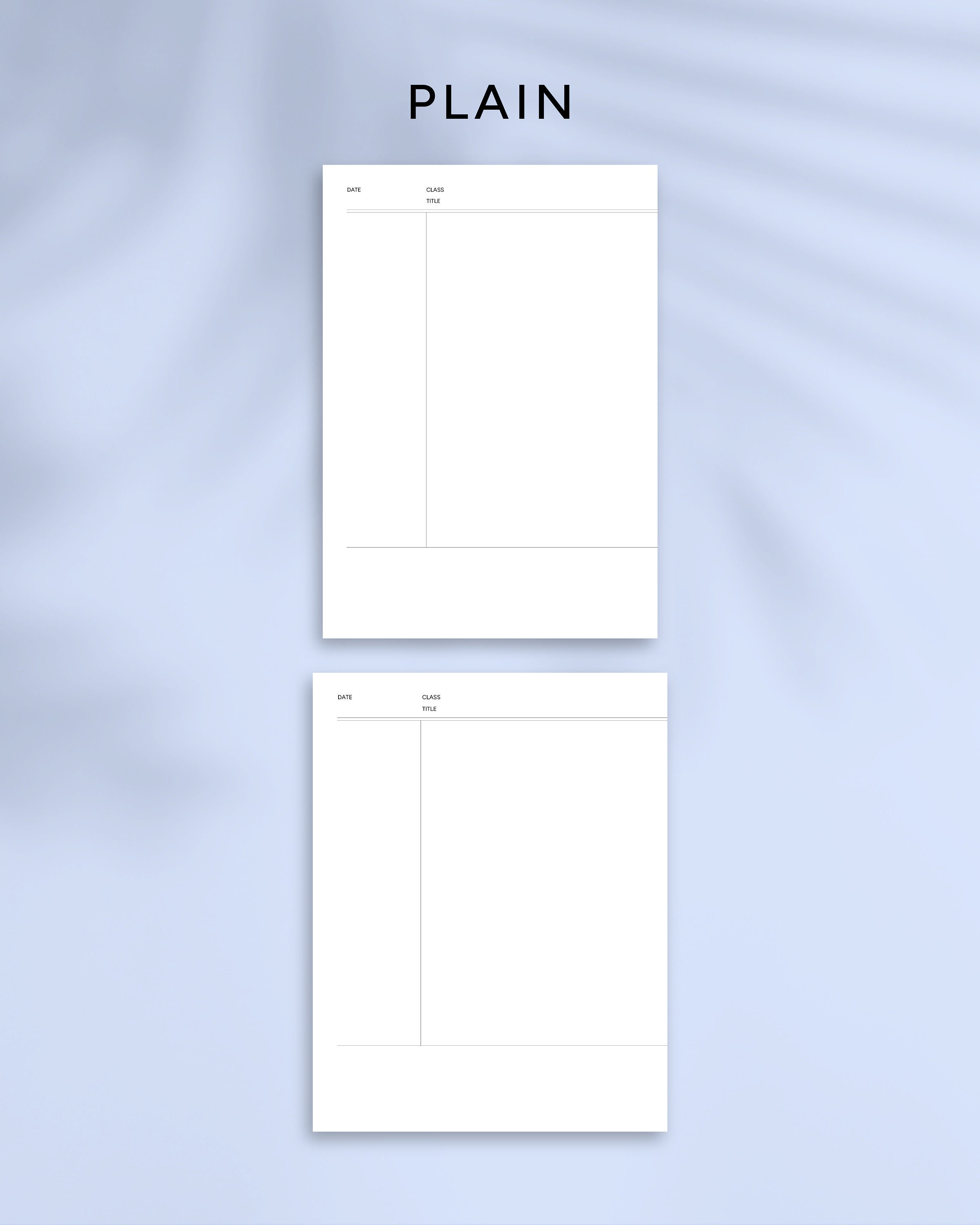 Cornell Notes Printable Study Planner Worksheets Study Organizer Sheets ...