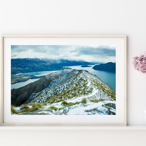 Roy&#39;s peak, Wanaka, New Zealand, Home Decoration, Wall Art, Digital Print, Printable Art, Canvas, Scenery