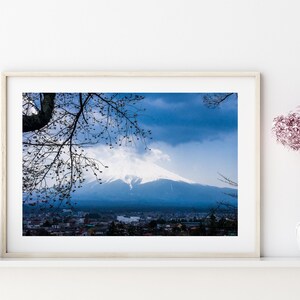 Mount Fuji, Mountain top, Japan, Home Decoration, Wall Art, Digital Print, Printable Art, Canvas