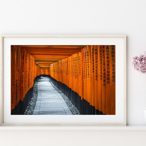 Fushimi Inari Shrine, Kyoto, Japan, Home Decoration, Wall Art, Poster, Canvas, Print