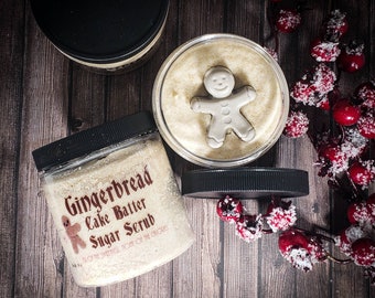 Gingerbread Cake Batter Emulsified Sugar Scrub with Brown Sugar |9oz|