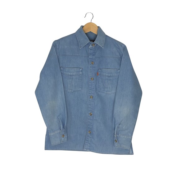 Vintage Rare 1970s Levis Denim Shirt - Men's Mediu