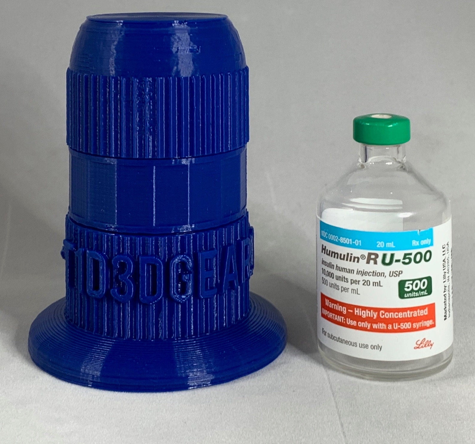 Humulin U 500 20ml 3 Piece 3D Printed Insulin Vial Vessel Etsy Australia humulin-u-500-20ml-3-piece-3d-printed-insulin-vial-vessel-etsy-australia