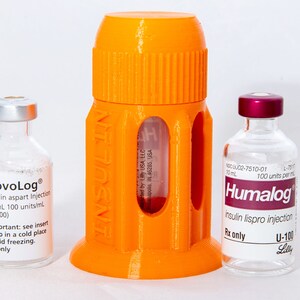 2 Piece Insulin Vial Vessel Protective Case with Windows For Humalog, Novalog, Fiasp, Lyumjev image 4