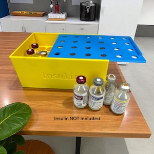 Insulin Caddy With Lid - 24 vial Short