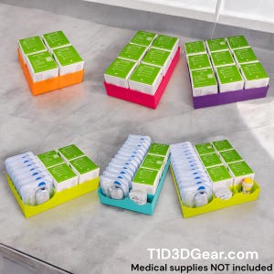 Dexcom G7 CGM Organizer - Seven Designs to Choose from