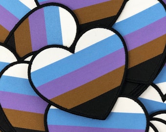 Jiu Jitsu Belt Colors Heart Embroidered BJJ Patch
