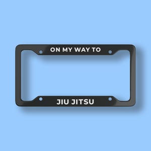 På väg till Jiu Jitsu Registreringsskyltram | Biltillbehör och unika presentidéer för Jiu Jitsu, BJJ, kampsport