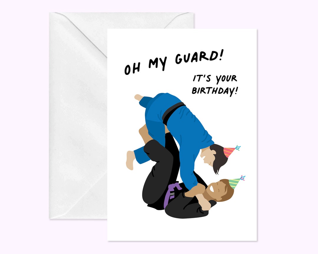 Oh My Guard It's Your Birthday Greeting Card Happy Birthday Gifts Jiu  Jitsu, BJJ, MMA -  Canada
