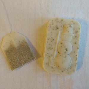 Four Seasons Chamomile Tea Soap Set – Handmade Natural Guest Soaps, Party Favors, Seasonal Gift