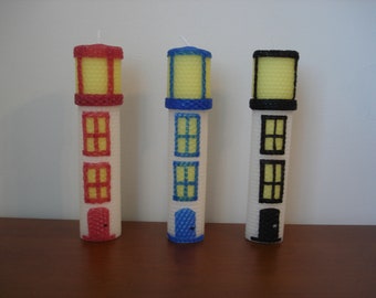 Lighthouse Honeycomb Beeswax Candle