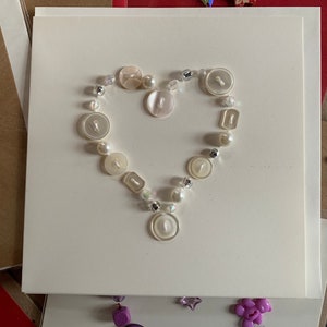 Carta cuore bianco