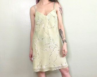 sheer floral dress