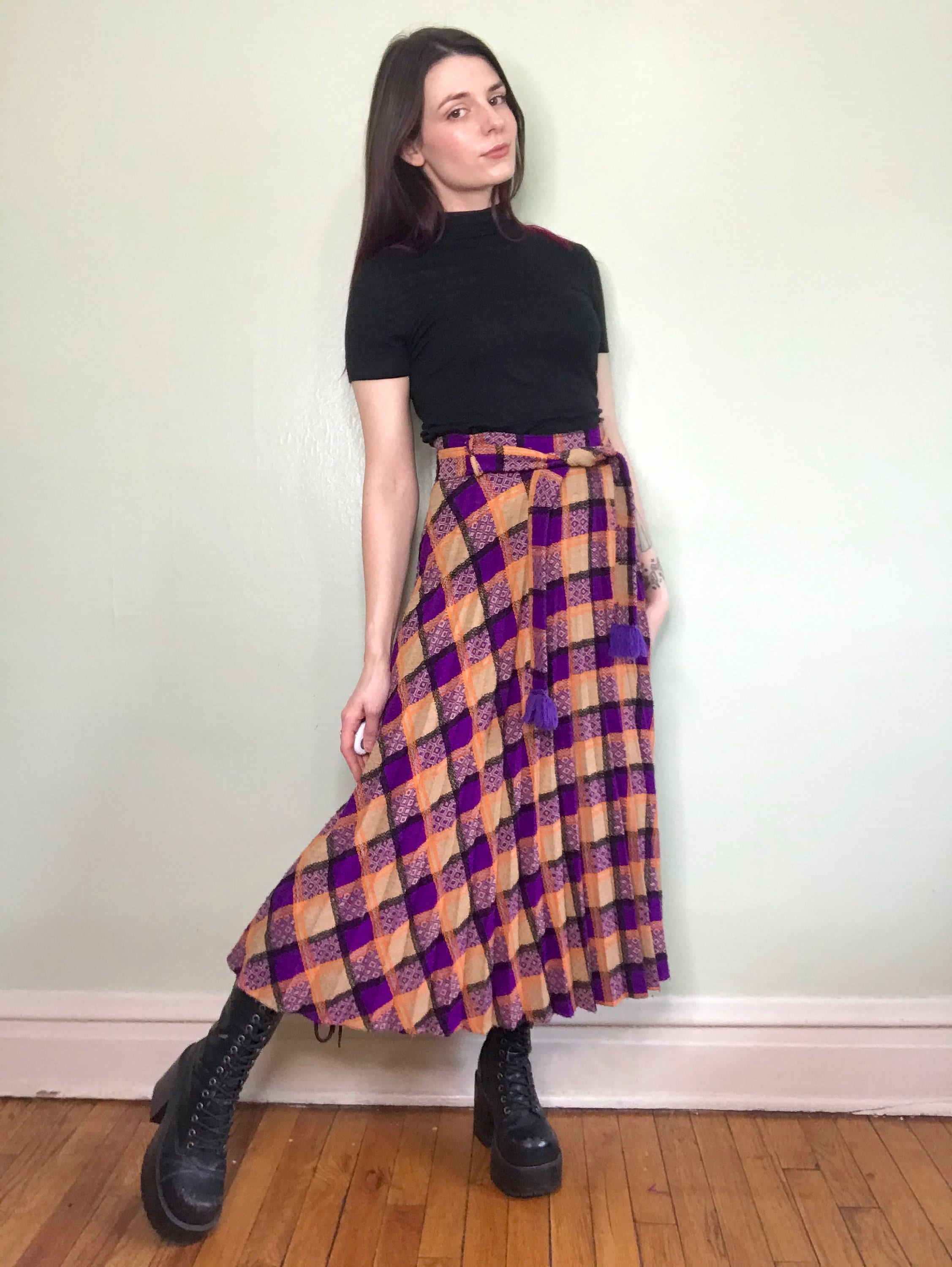 Vintage Plaid Skirt 1960 s Psychedelic TarTan Neon Bright Etsy vintage-plaid-skirt-1960-s-psychedelic-tartan-neon-bright-etsy
