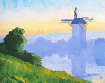 Windmill (50cm x 50cm, original acrylic painting)