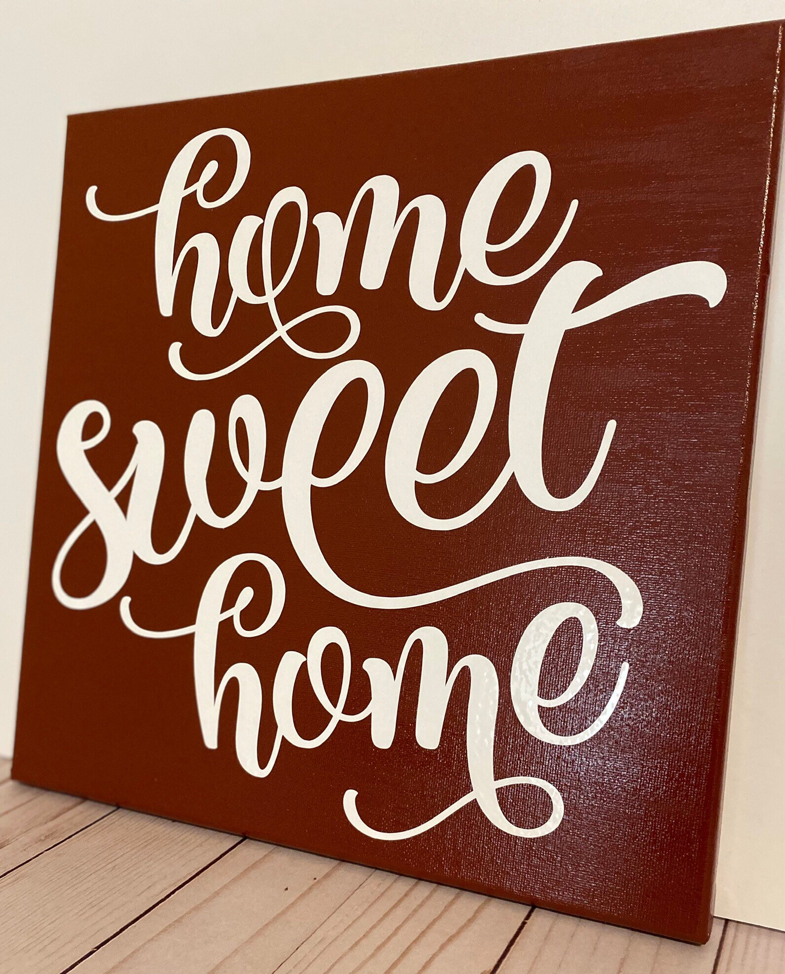 Home Sweet Home Canvas Wall Art Home Decor Etsy
