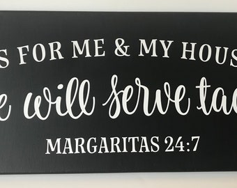 Tacos and Margaritas - Canvas Art - Wall Decor - 10 x 20 Canvas