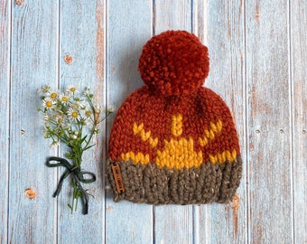 Sunrise Hat // Custom Hand Knit Sun Beanie