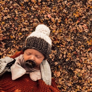 Lime and Linden // The Little Hawthorne Hat with Pom Pom // Custom Hand Knit Beanie // Newborn Infant Baby-Child-Kid image 7