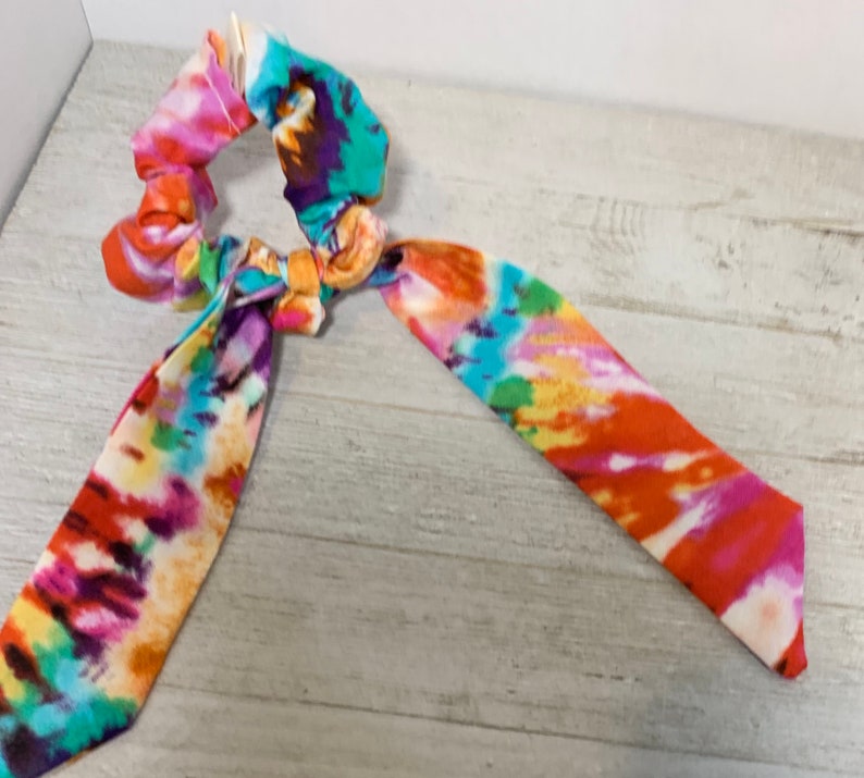 Tie Dye Hair Scrunchie Scarf Hair Scrunchies Ponytail Etsy