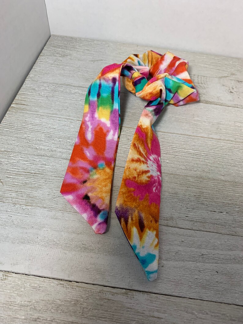 Tie Dye Hair Scrunchie Scarf Hair Scrunchies Ponytail Etsy
