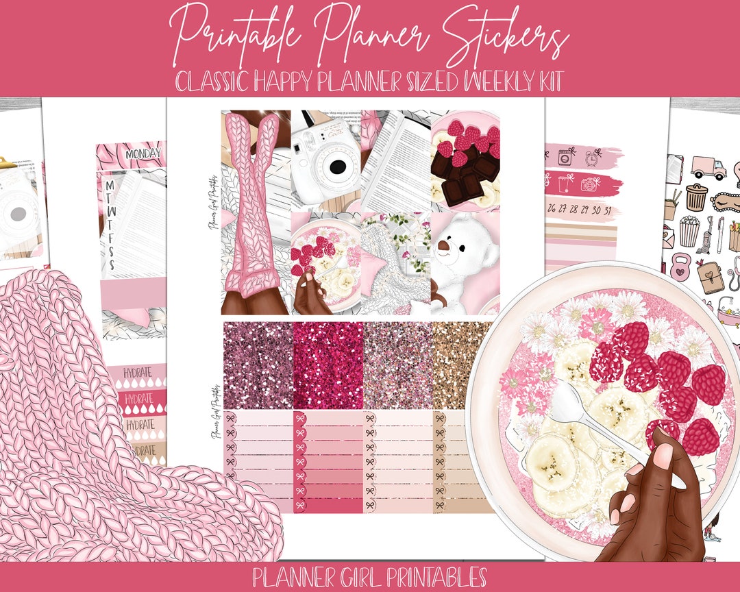 PRINTABLE Happy Planner Classic Stickers Weekly Kit Sunday Vibes Cozy ...