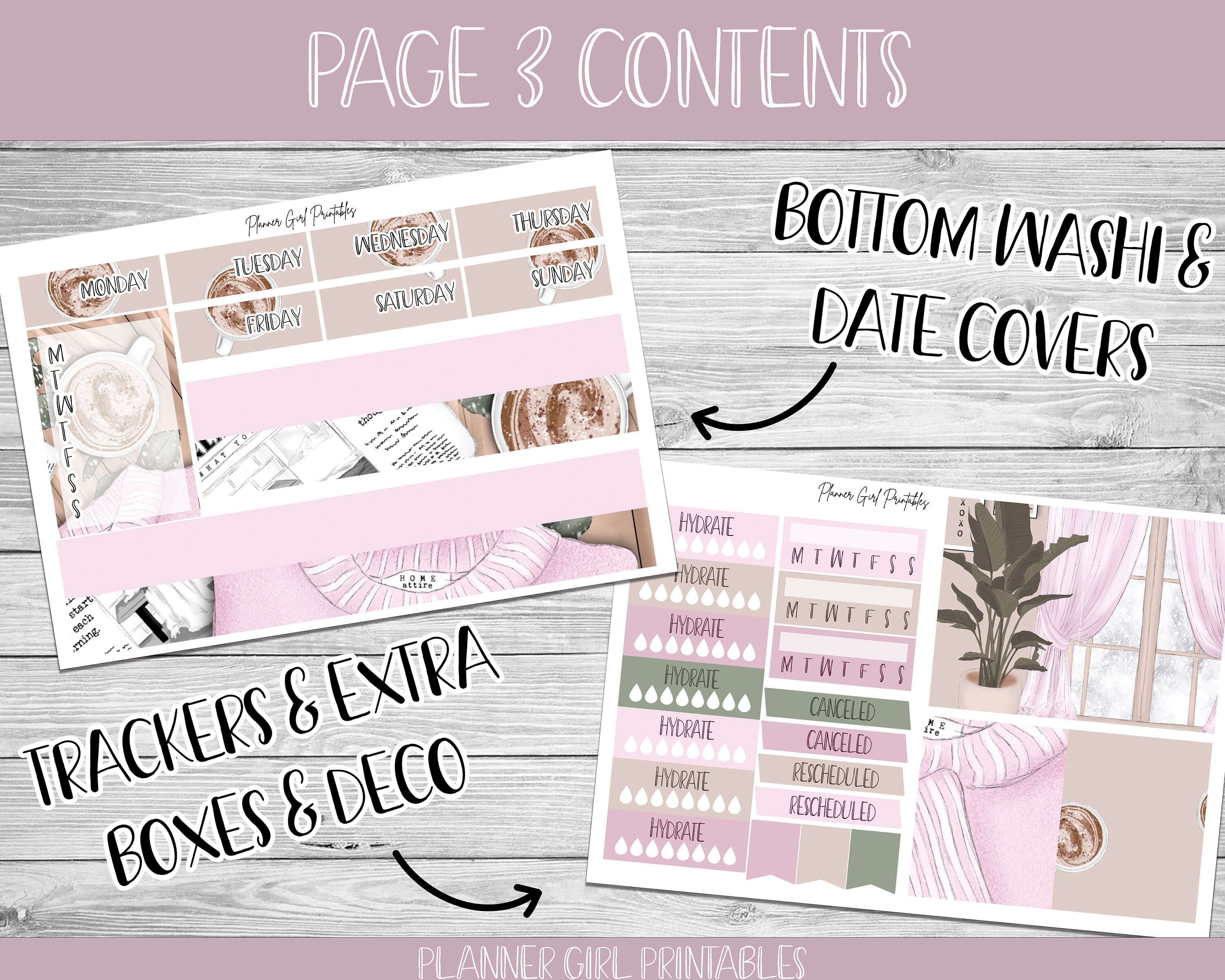 PRINTABLE Happy Planner Classic Stickers Weekly Kit Cozy - Etsy