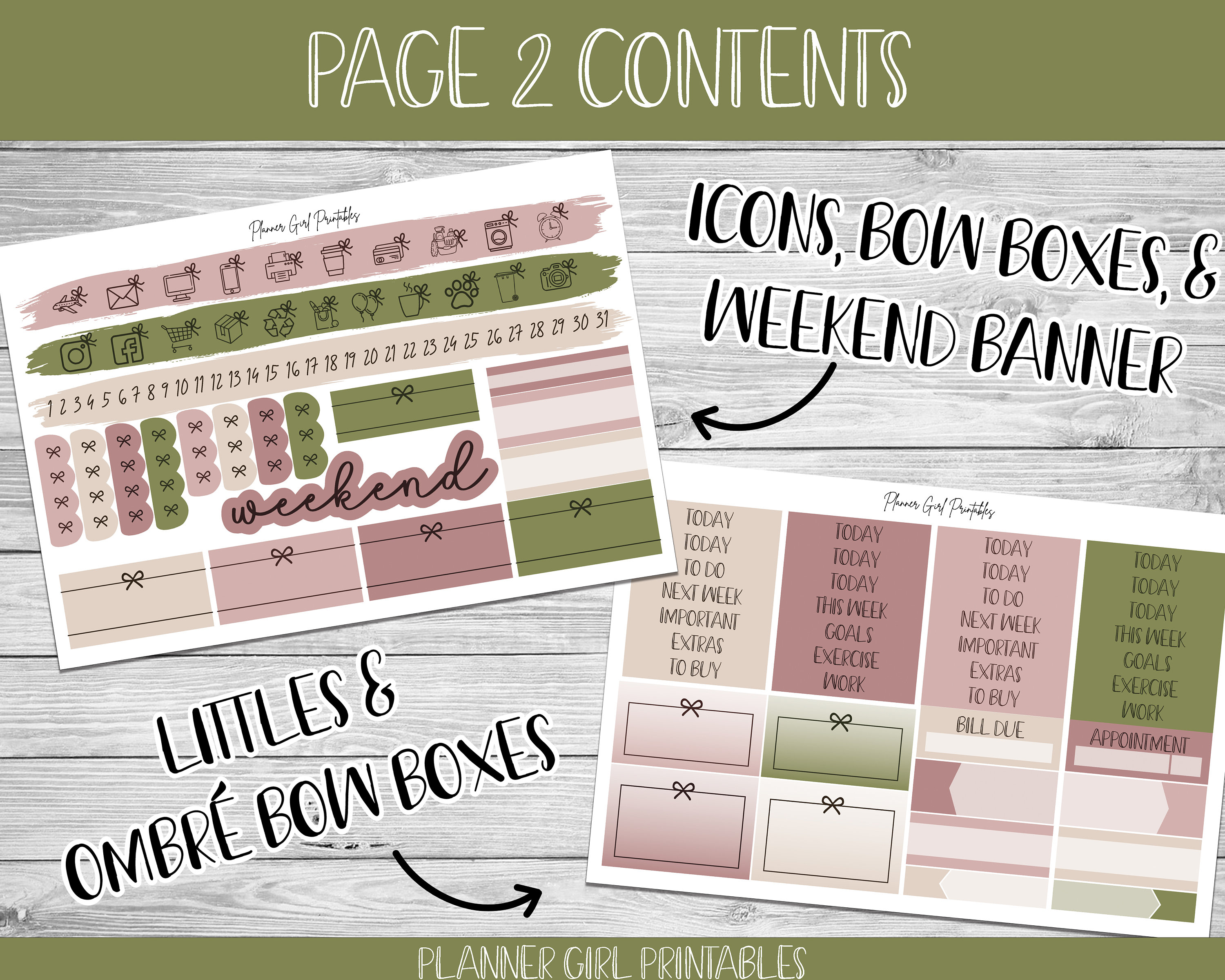 PRINTABLE Happy Planner Classic Stickers Weekly Kit | Healthy Lifestyle ...