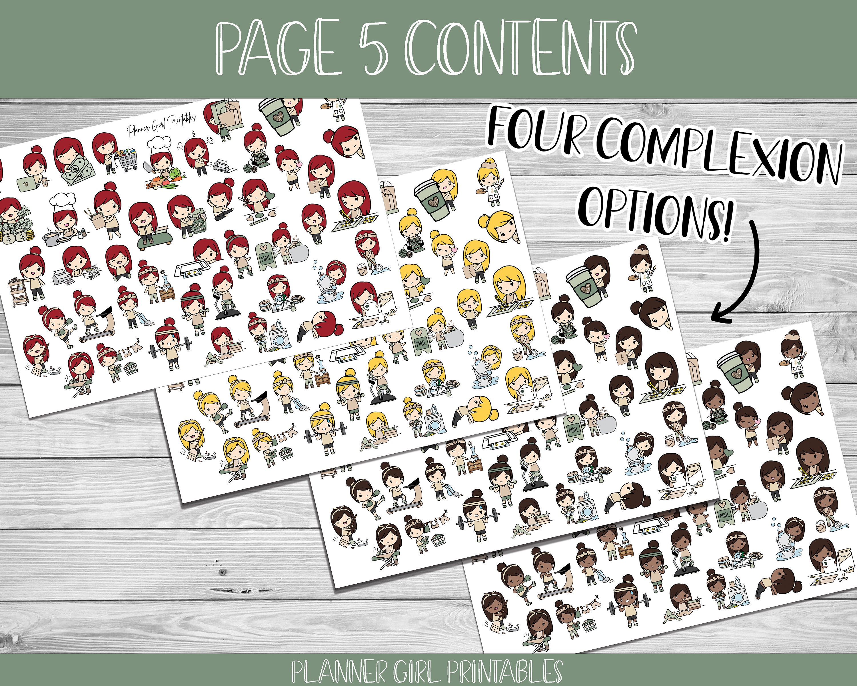 PRINTABLE Happy Planner Classic Stickers Weekly Kit Healthy - Etsy