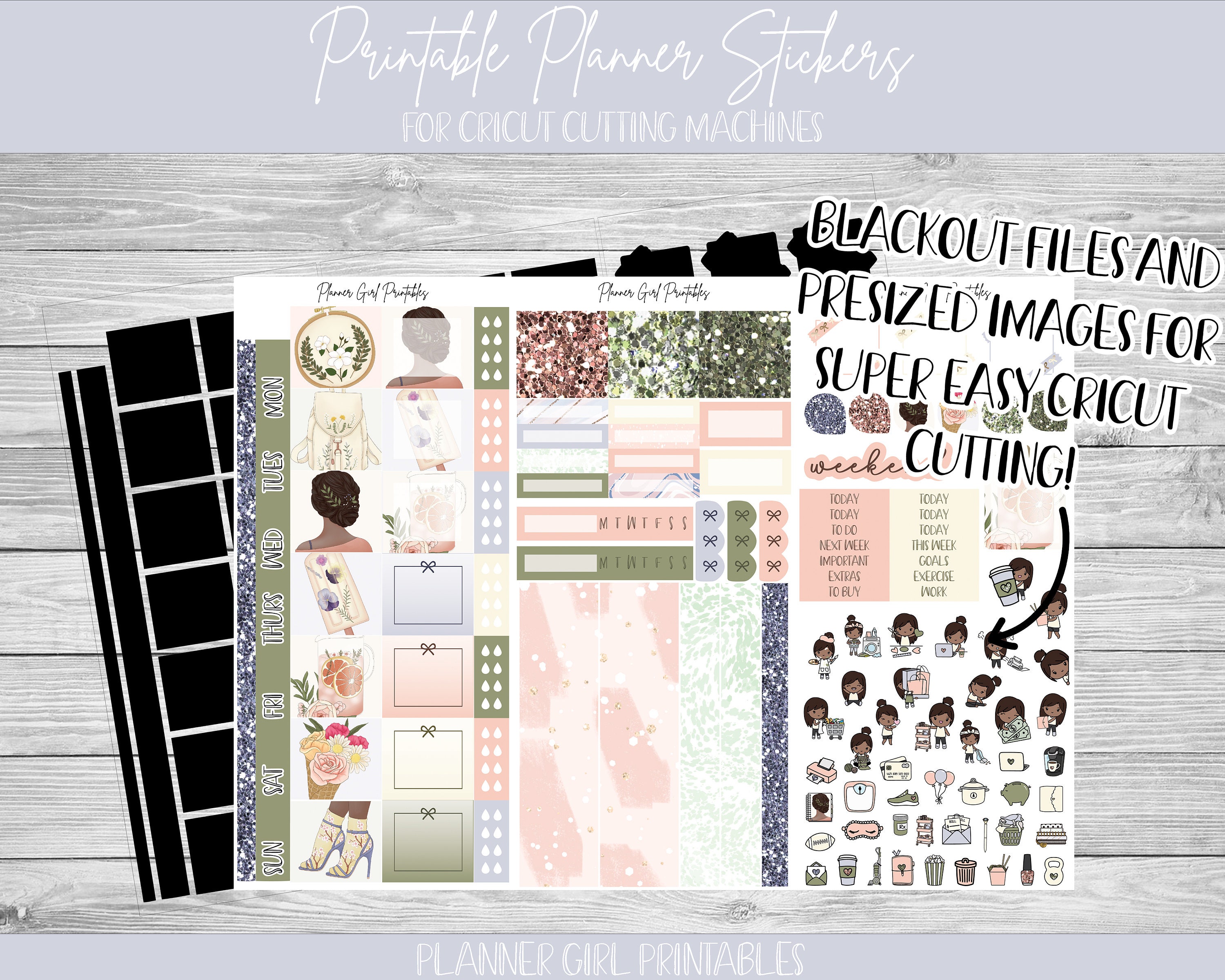 PRINTABLE Hobonichi Weeks Weekly Kit | Spring Time Flowers Feminine ...