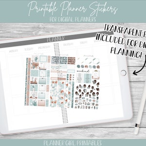 PRINTABLE Hobonichi Weeks Weekly Kit | Lets Hygge Stay Home Teal Boho ...