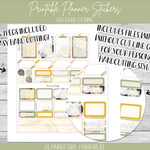 PRINTABLE Happy Planner Classic Stickers Weekly Kit Daisies | Etsy