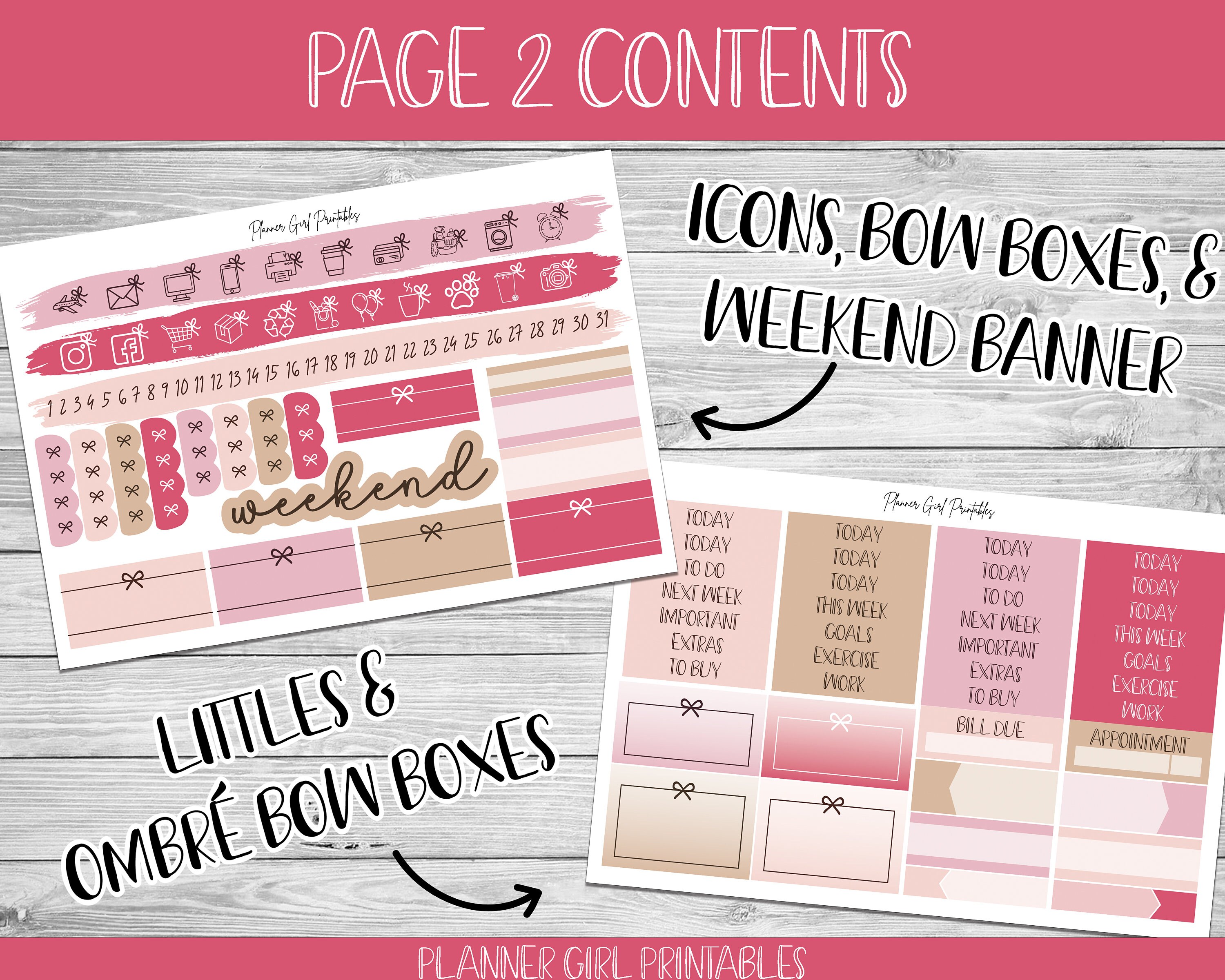 PRINTABLE Happy Planner Classic Stickers Weekly Kit Sunday Vibes Cozy ...