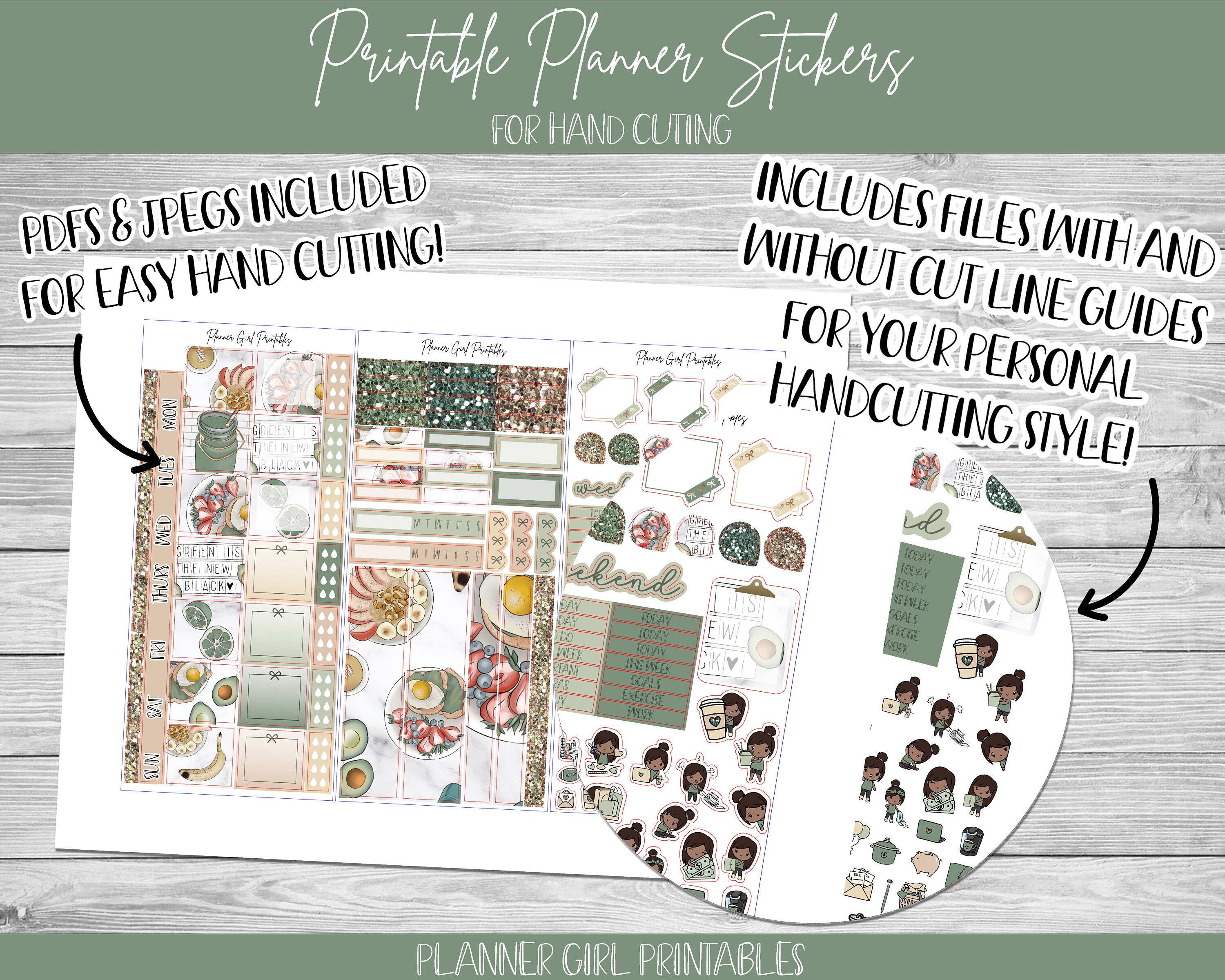 PRINTABLE Hobonichi Weeks Weekly Kit | Healthy Eating Fruits and ...