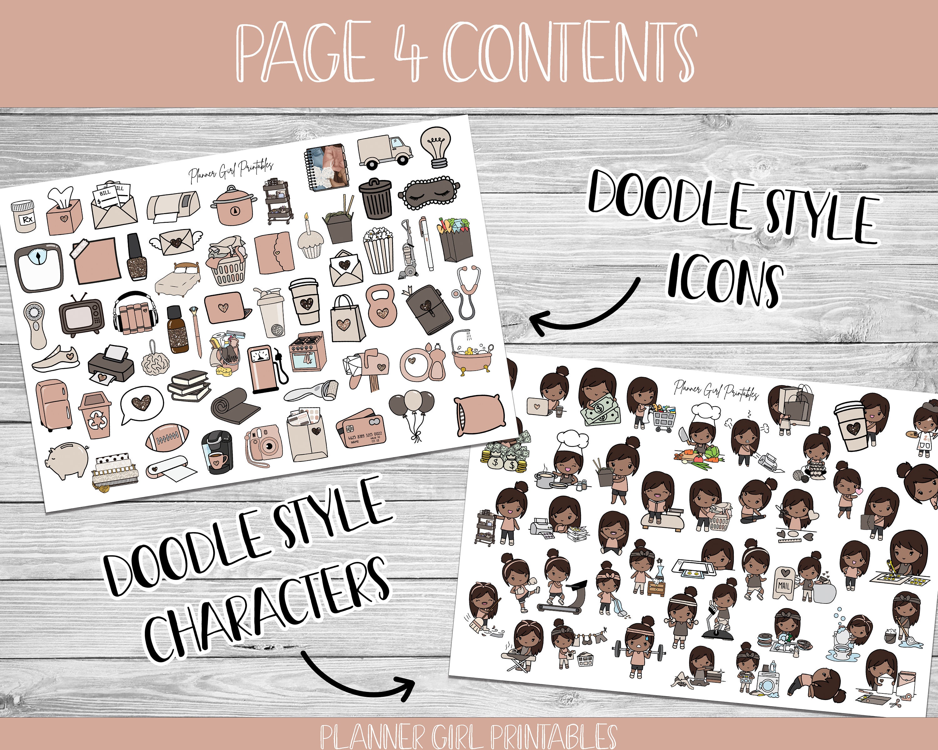 PRINTABLE Happy Planner Classic Stickers Weekly Kit | Happy Place Comfy ...
