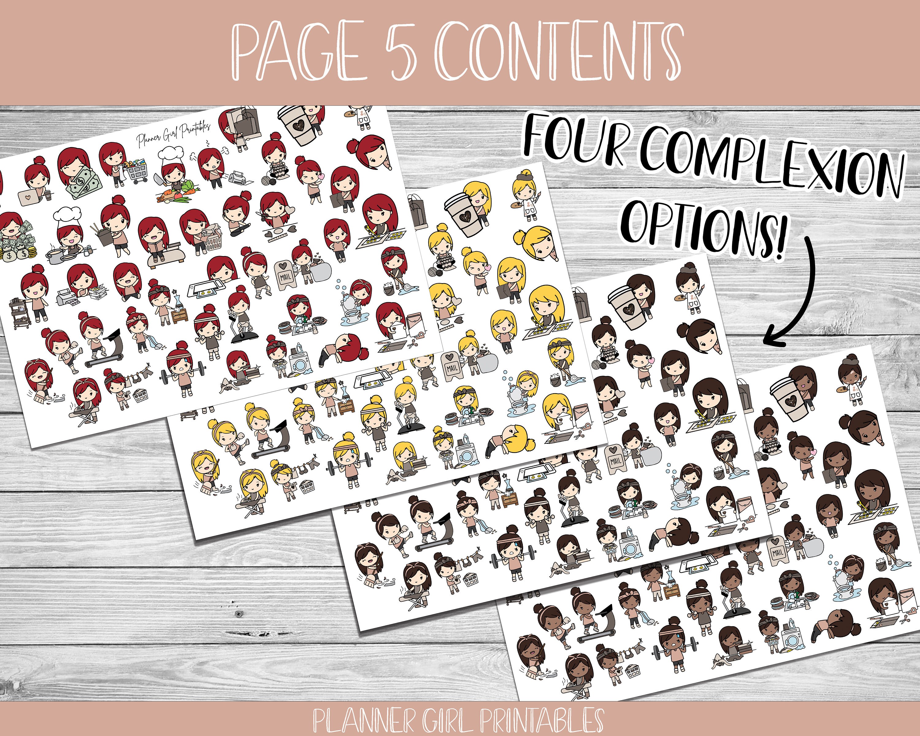 PRINTABLE Happy Planner Classic Stickers Weekly Kit | Happy Place Comfy ...