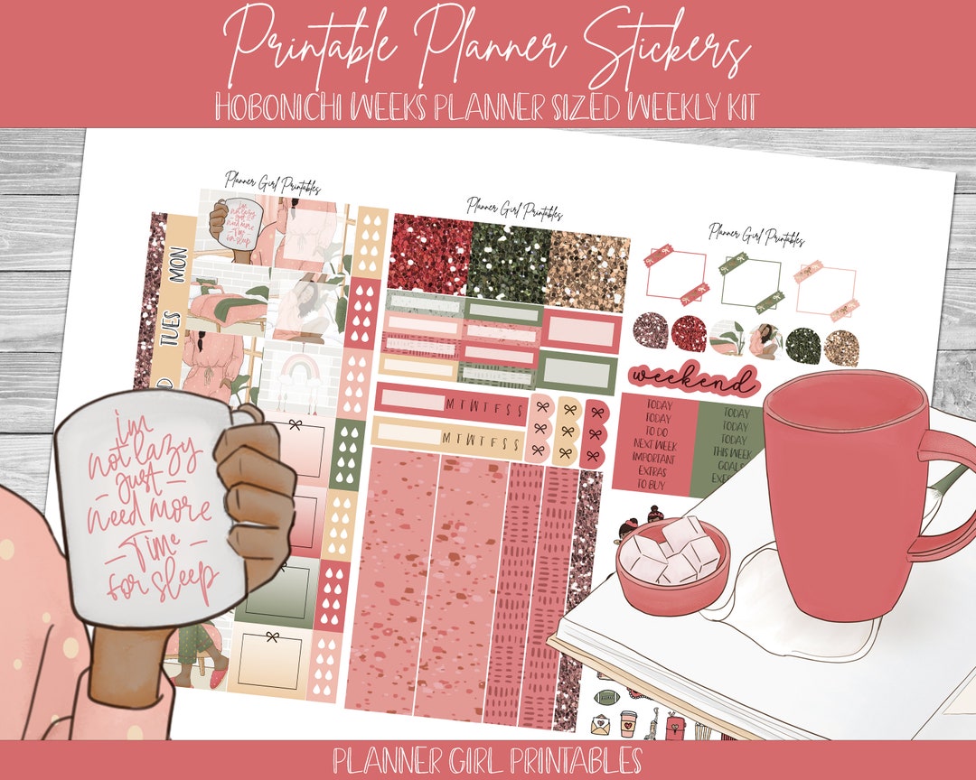 PRINTABLE Hobonichi Weeks Weekly Kit | Day off Relax Hygge Weekend ...