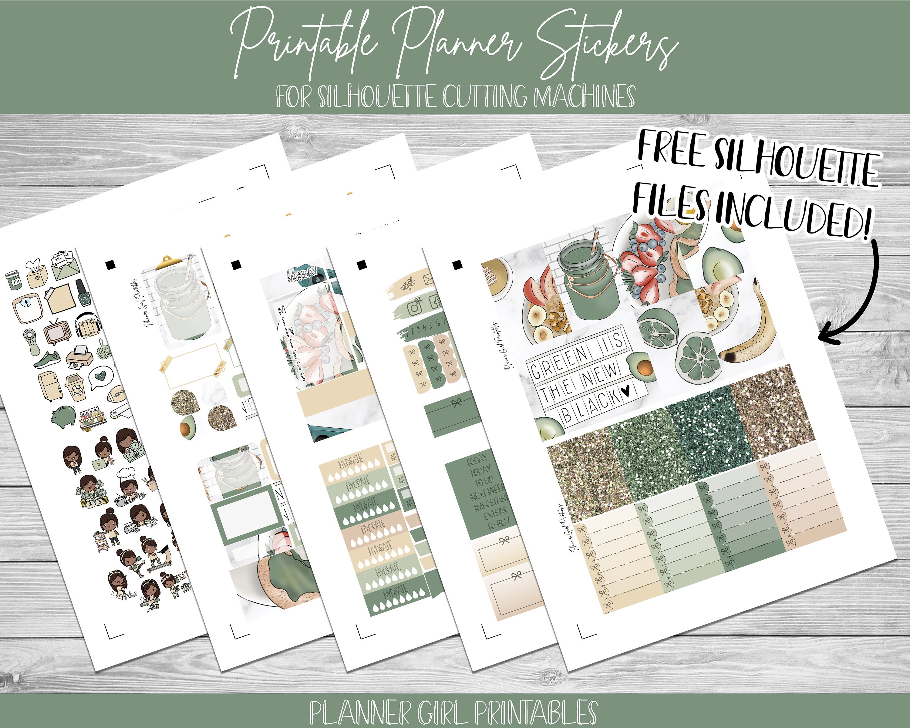 PRINTABLE Happy Planner Classic Stickers Weekly Kit Healthy | Etsy