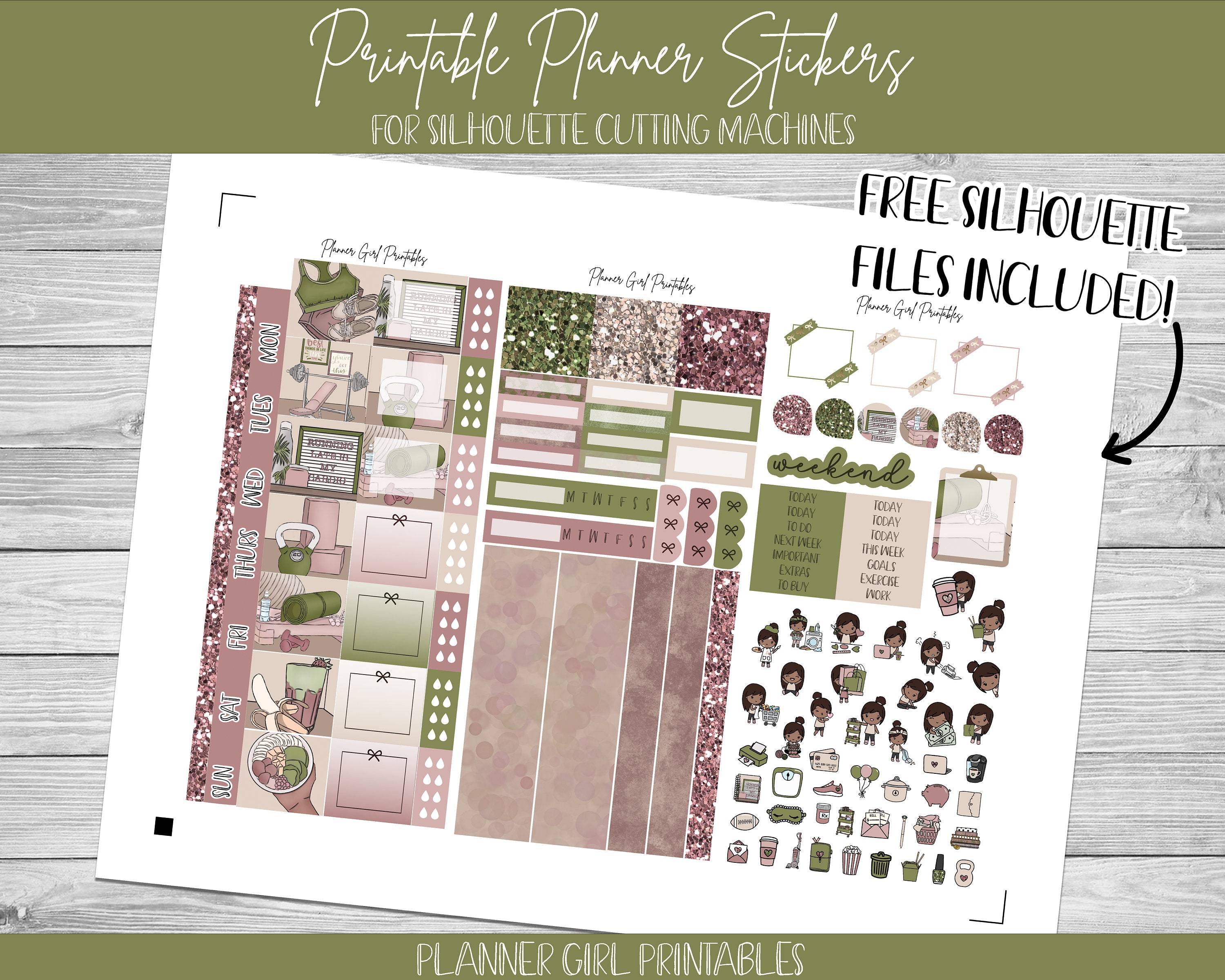 PRINTABLE Hobonichi Weeks Weekly Kit Healthy Lifestyle Gym ...