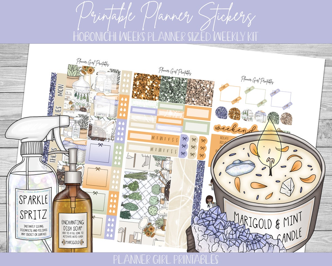 PRINTABLE Hobonichi Weeks Weekly Kit | Spring Cleaning House Chores ...