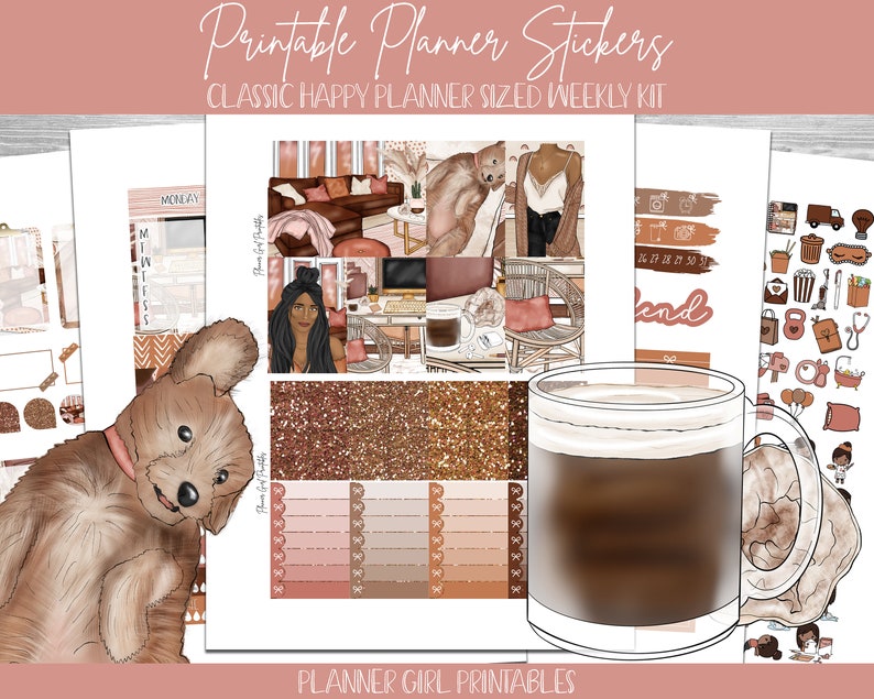 PRINTABLE Happy Planner Classic Stickers Weekly Kit | Get It Done Girl ...