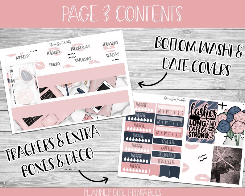 PRINTABLE Happy Planner Classic Stickers Weekly Kit Miss - Etsy