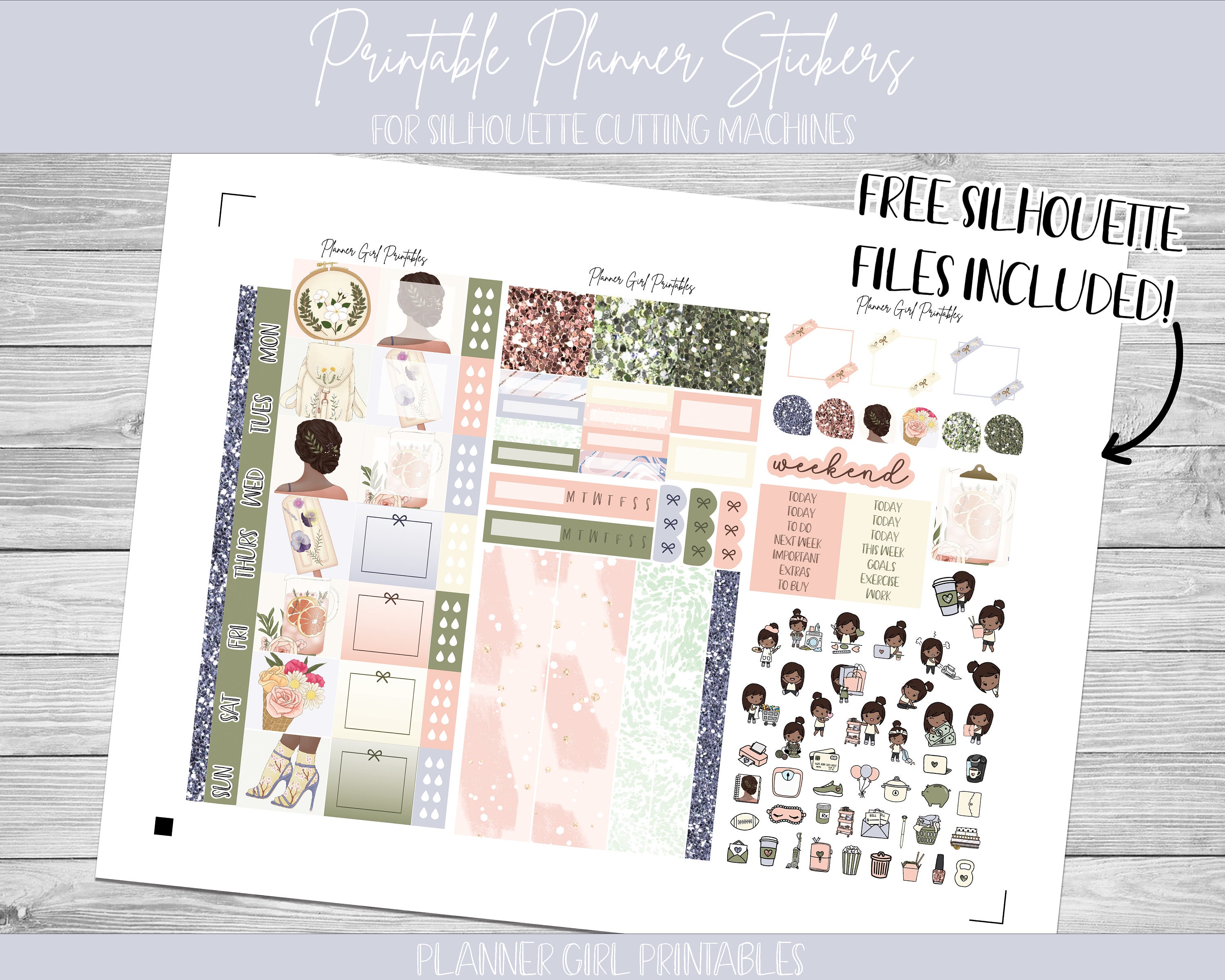 PRINTABLE Hobonichi Weeks Weekly Kit | Spring Time Flowers Feminine ...