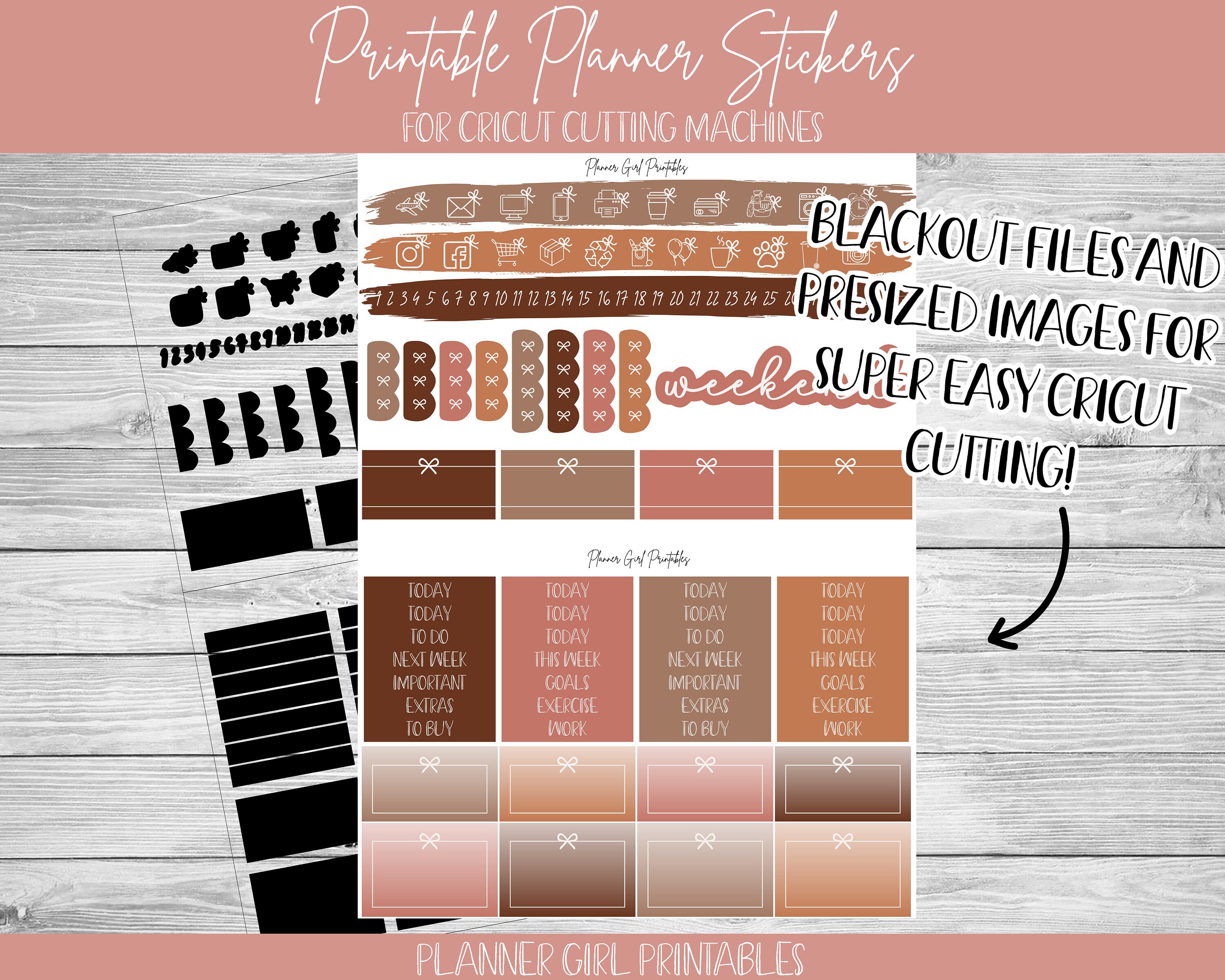 PRINTABLE Happy Planner Classic Stickers Weekly Kit | Get It Done Girl ...